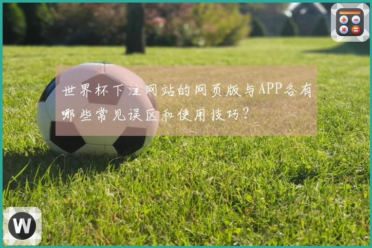 世界杯下注网站的网页版与APP各有哪些常见误区和使用技巧？