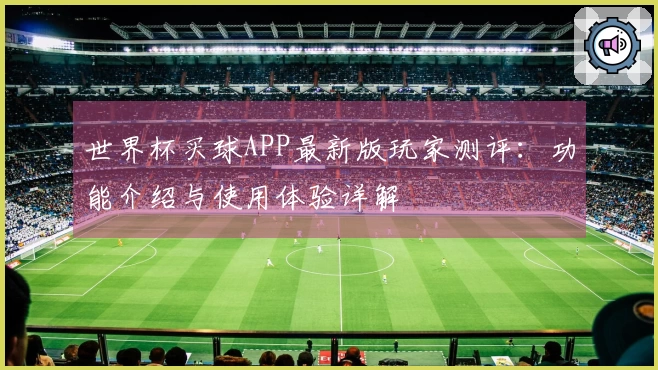 世界杯买球APP最新版玩家测评：功能介绍与使用体验详解