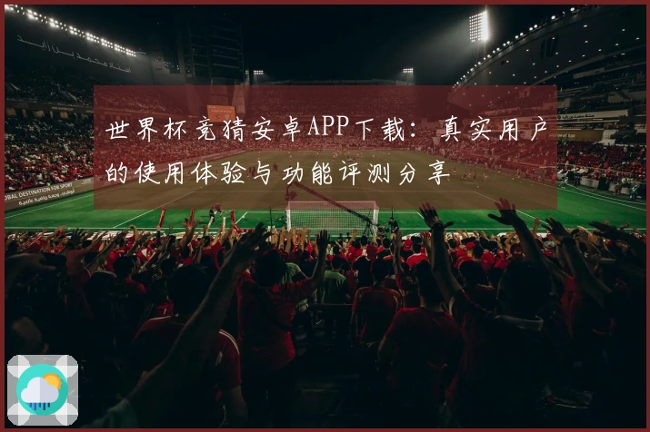 世界杯竞猜安卓APP下载：真实用户的使用体验与功能评测分享