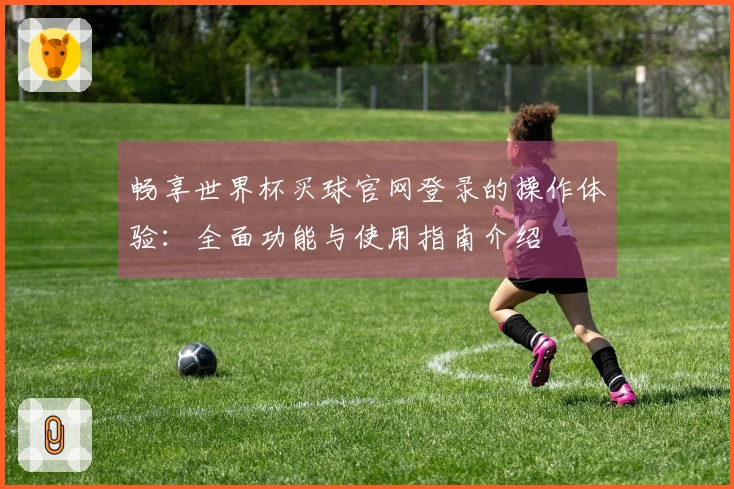 畅享世界杯买球官网登录的操作体验：全面功能与使用指南介绍